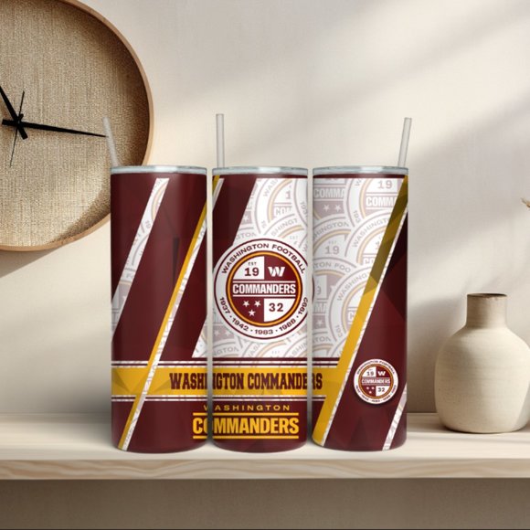 Unbranded Other - NEW - Washington Commanders 20 oz Skinny Tumbler